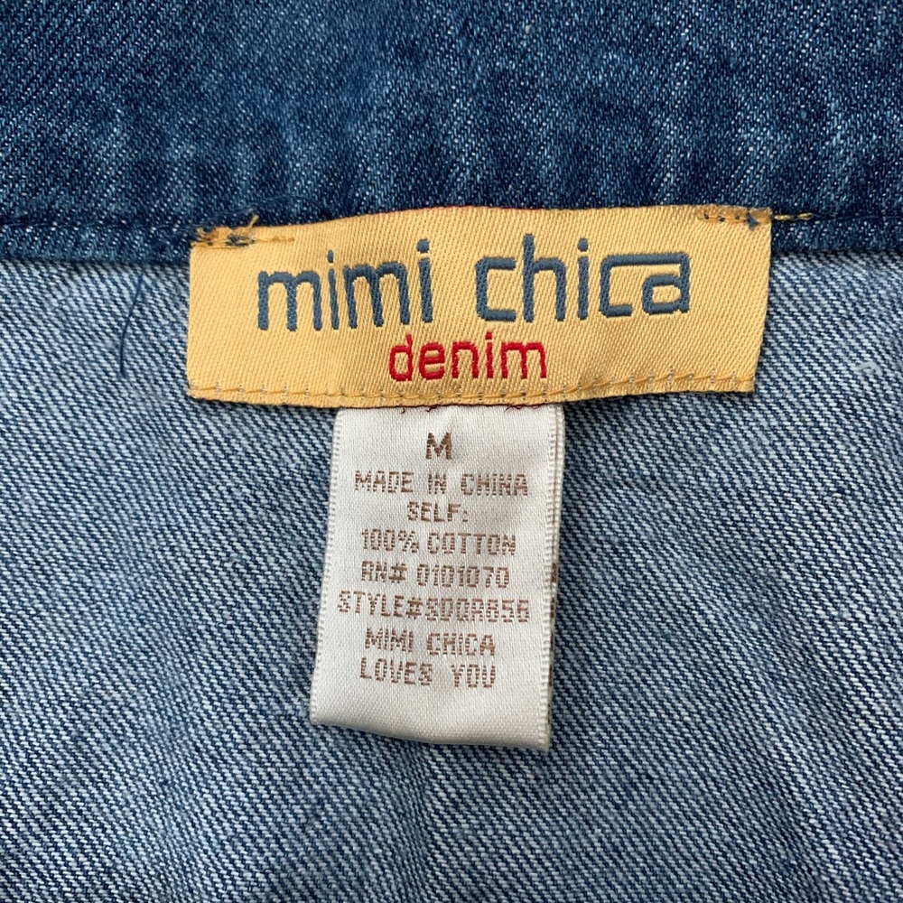 Mimi Chica Denim Midi Skirt sz M - Picture 5 of 6